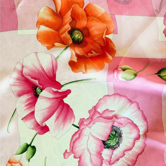 Salvatore Ferragamo Floral Silk Scarf - Picture 3 of 4